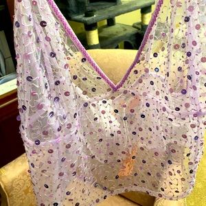 NWT Lilac Dyspnea XXXL Pusslette Crop Cami Top